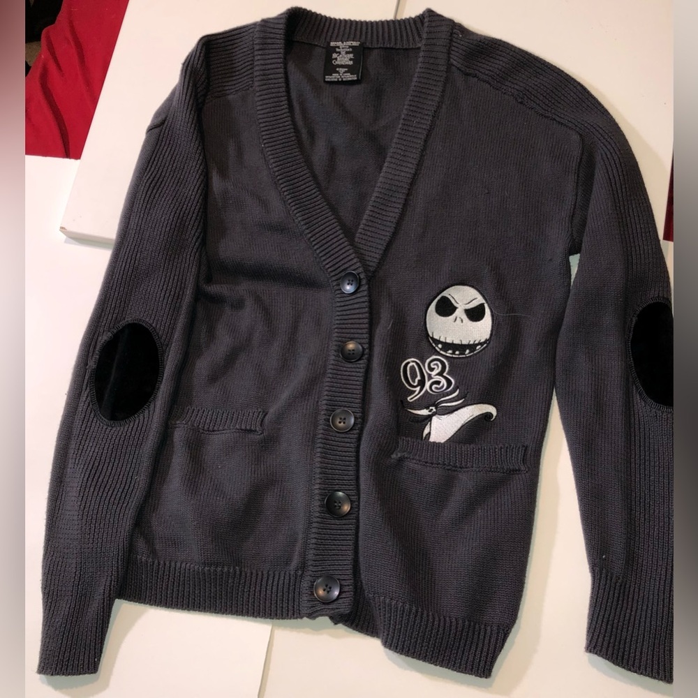 Disney Nightmare Before Christmas 25 Years Boyfriend Cardigan; Women’s XS, NWOT
